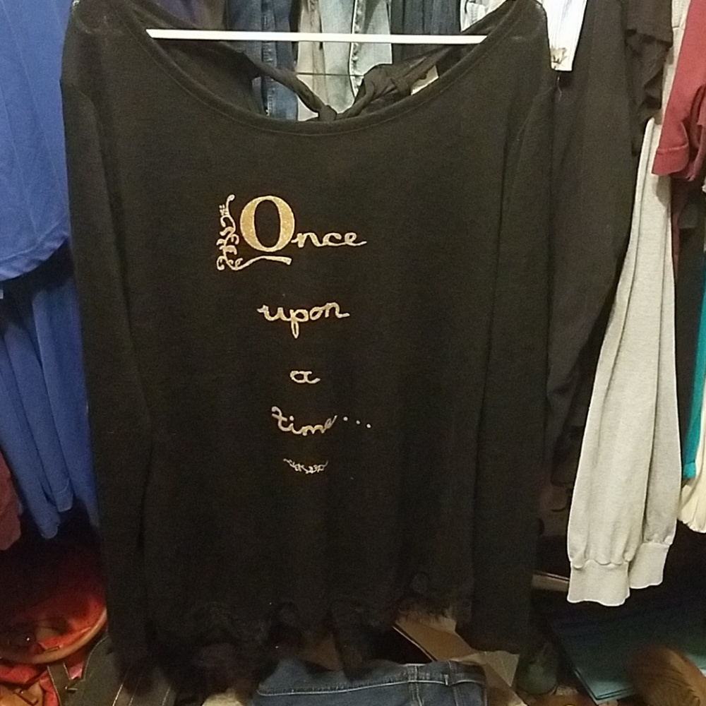 Once upon a time black sweater